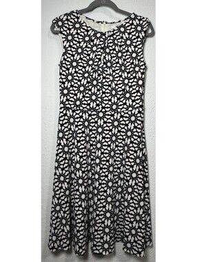 Wisp Geometric Dress 6 Blue And White